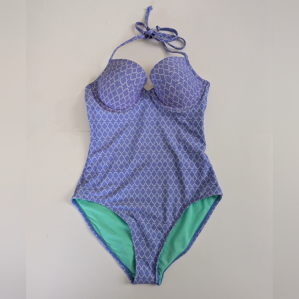 Purple One Piece Swimsuit